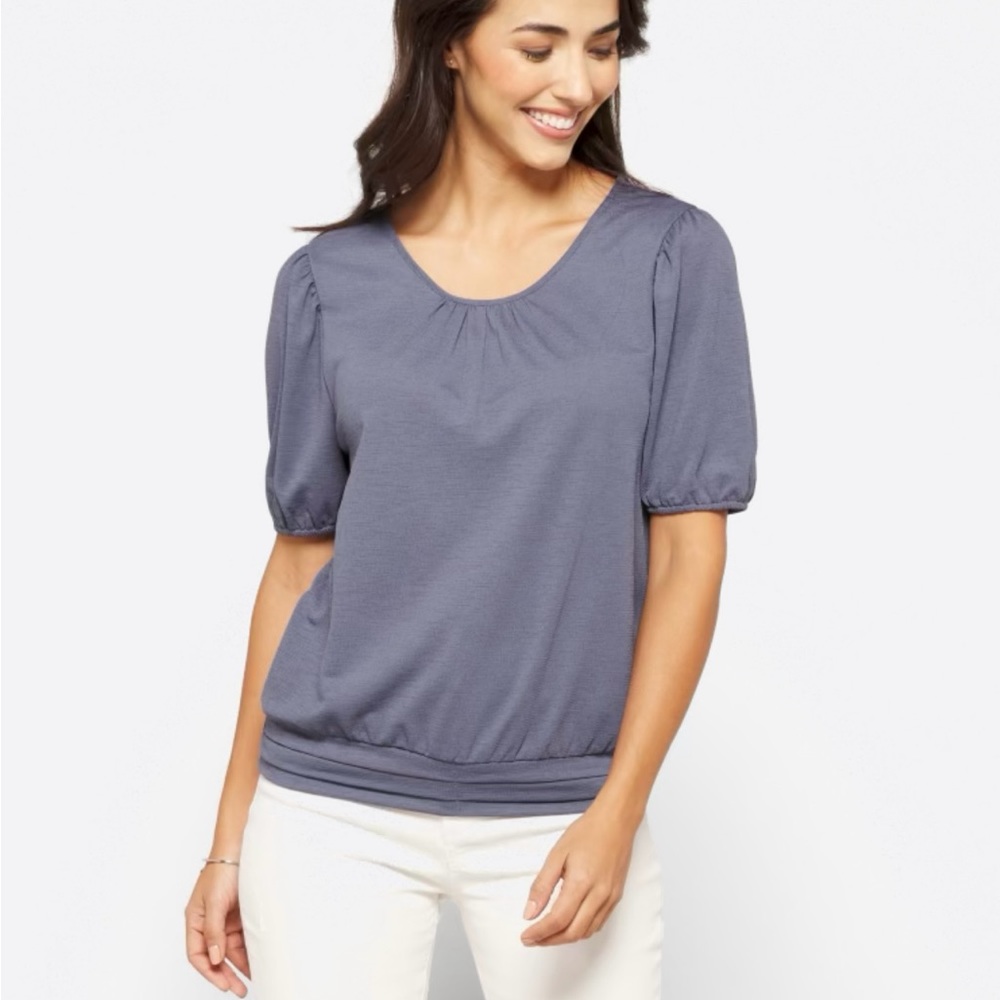 NWT knit top from Stitch Fix, blue/purple, XL